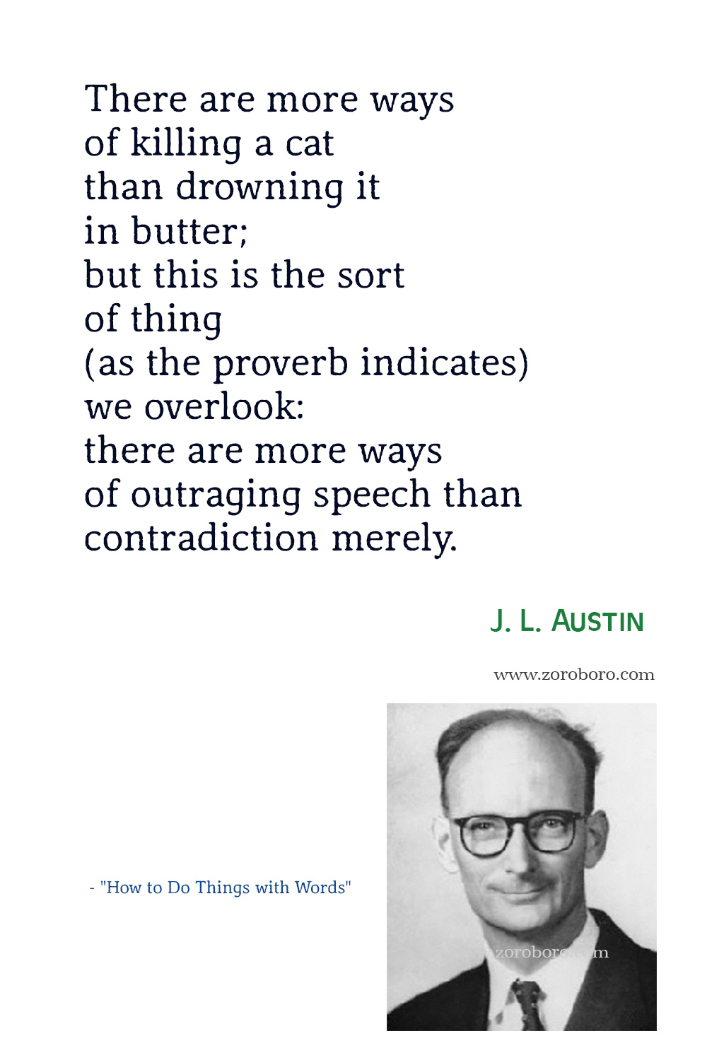 J.L. Austin Quotes, J.L. Austin Speech Act Theory, J.L. Austin how to do things with words, J.L. Austin Books Quotes, J.L. Austin