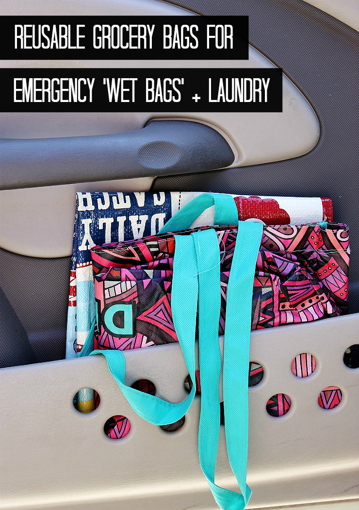 Car Hack: Reusable Bags For Wet And Dirty Clothes #RoadTripOil #AD