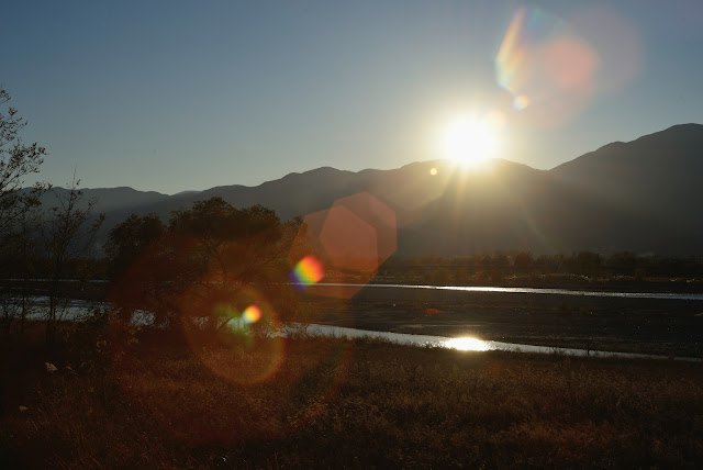 ニコンD610 身近な風景 櫛形山 夕日