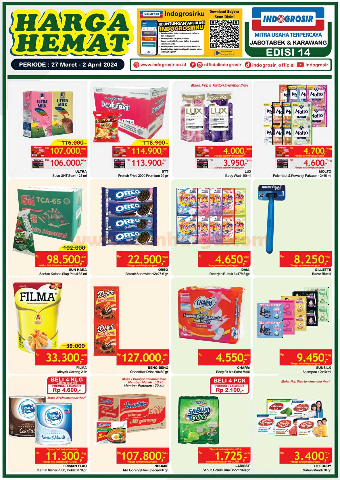 Katalog Promo Indogrosir Harga Hemat 27 Maret - 2 April 2024 1