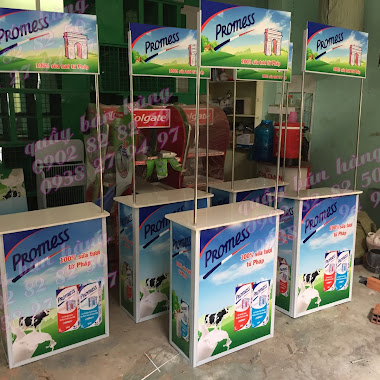 booth bán hàng di động Sữa