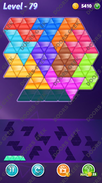 Block! Triangle Puzzle Grandmaster Level 79 Solution, Cheats, Walkthrough for Android, iPhone, iPad and iPod
