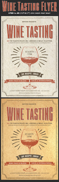  Wine Tasting Flyer Template