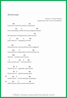 chord lagu kemesraan iwan fals