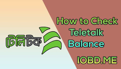 how to check teletalk balance