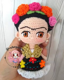 PATRON GRATIS FRIDA KAHLO AMIGURUMI 46111