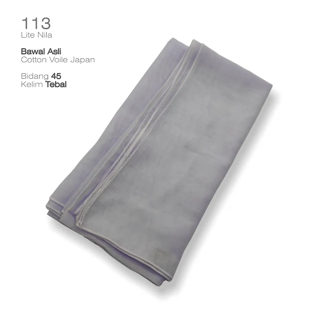 Bawal asli no.1 cotton voile Japan kelim tebal