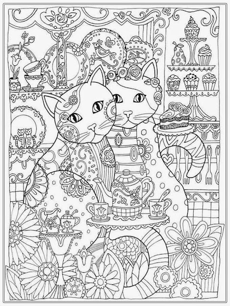 Cat Coloring Pages For Adult Realistic Coloring Pages