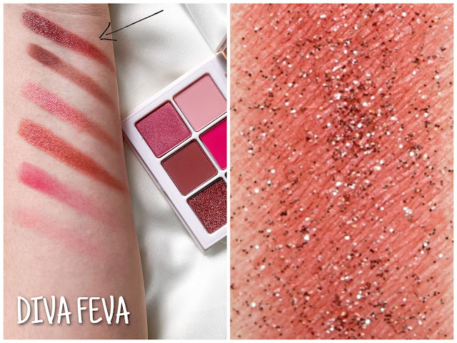 fenty beauty rose snap shadows diva feva shade