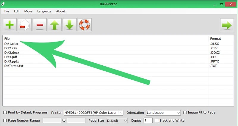 5. After that, you can adjust the printing order.     6. Finally, to start printing documents, click on the “Start Processing” button.