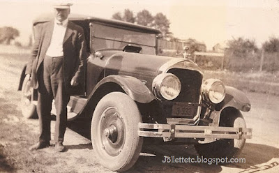 Walter Davis and car Shenandoah, VA before 1934 https://jollettetc.blogspot.com