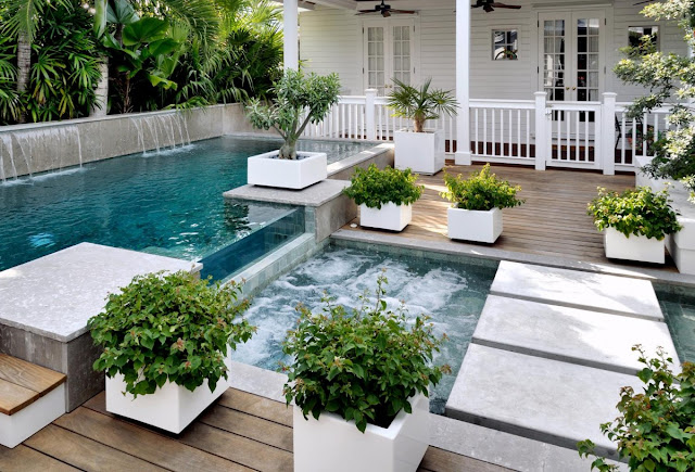 Pool landscaping Kirribilli