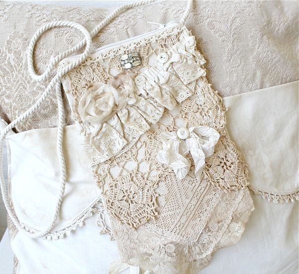 Vintage Lace Flea Market Totes