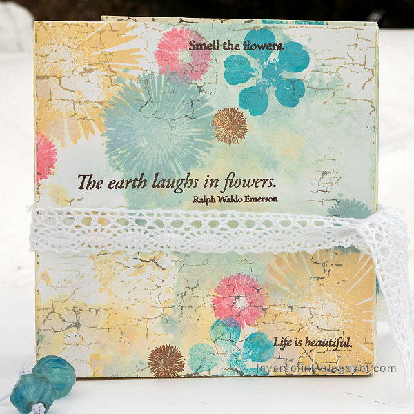 Layers of ink - Floral Folio Tutorial by Anna-Karin Evaldsson.