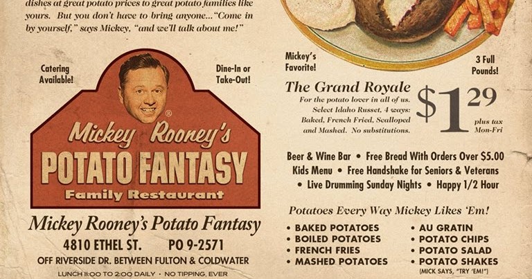 Mickey Rooney's Potato Fantasy