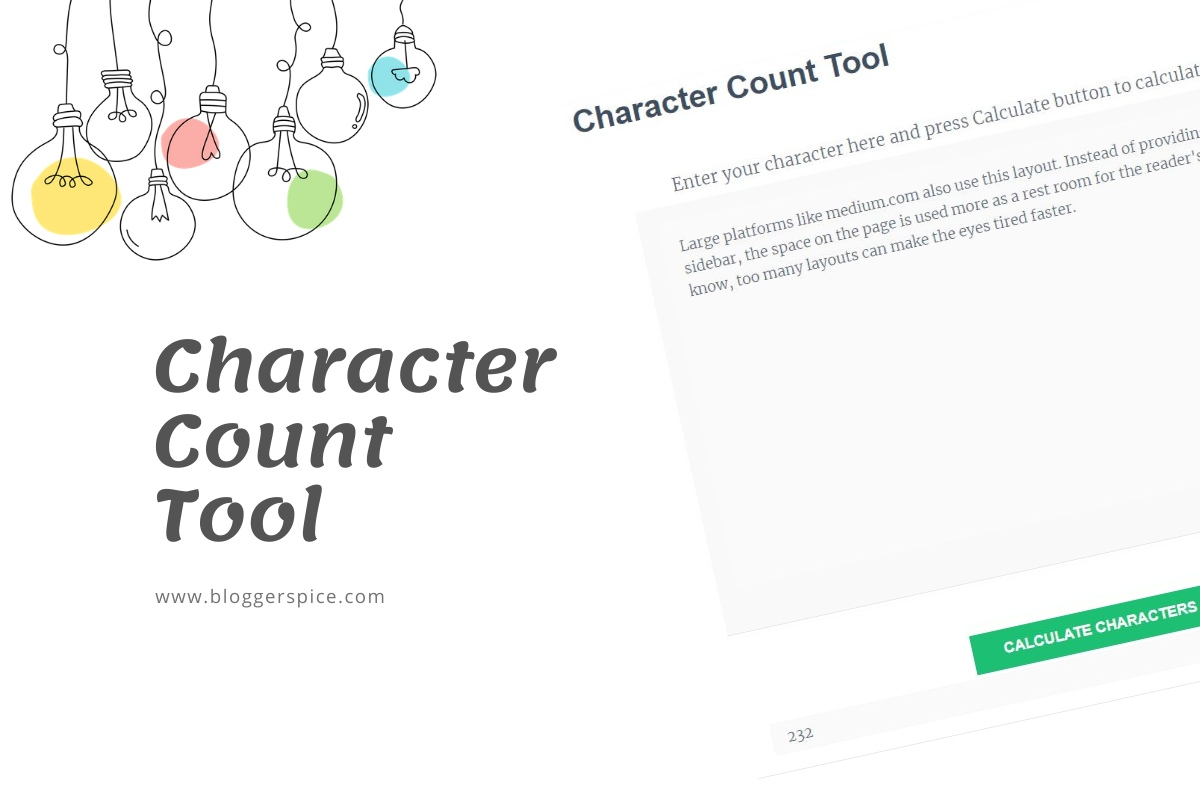 Online Character Count Tool