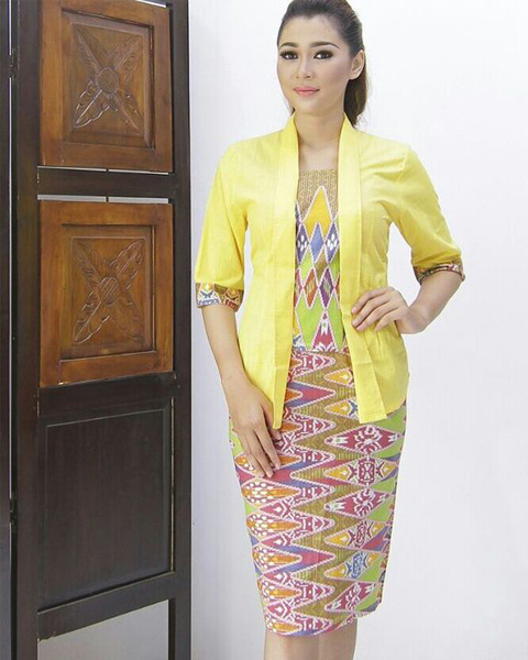 model baju batik rok blus