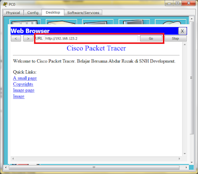 Simulasi HTTP di Server-PT | Cisco Packet Tracer