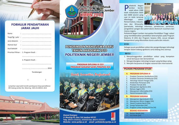 Contoh desain  leaflet brosur dan poster