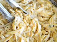 Roasted Garlic Asiago Fettuccine