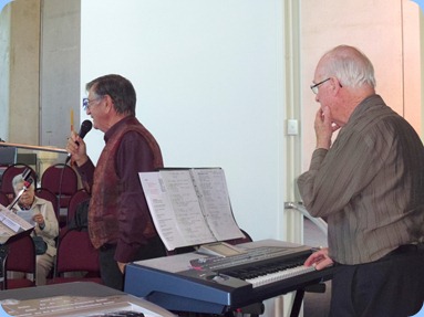 Len Hancy and Peter Brophy rolled-out some good old crowd pleasing sing-along medleys.