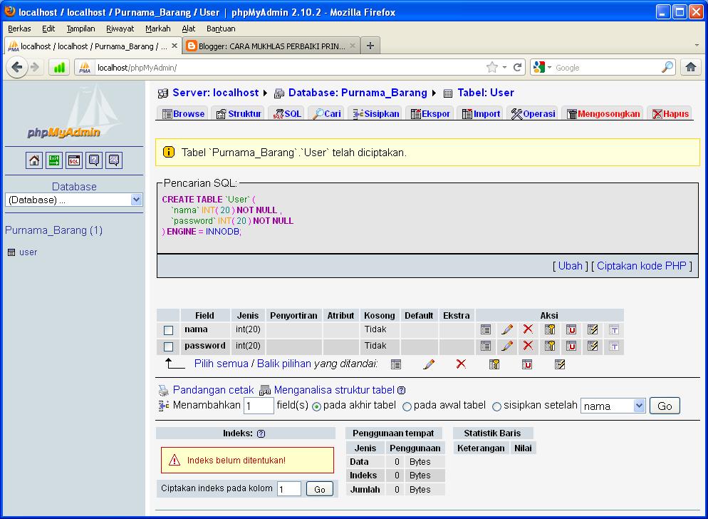 Membuat Form Menu Login VB6 + MySQL  CARA MUKHLAS 