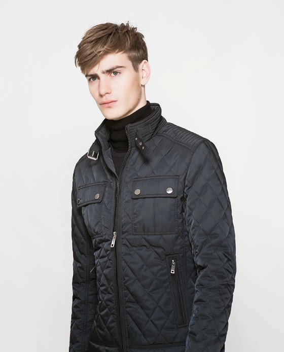 6 Moda zara  jackets  2014 for men  QUILTED JACKET 