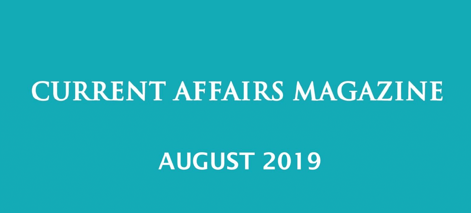 Current Affairs August 2019 iasparliament