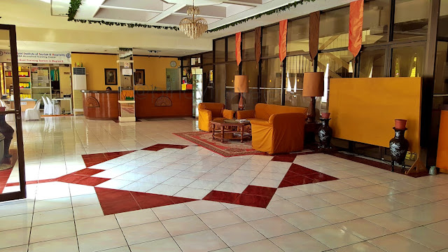 lobby of Palermo Hotel in Baybay City