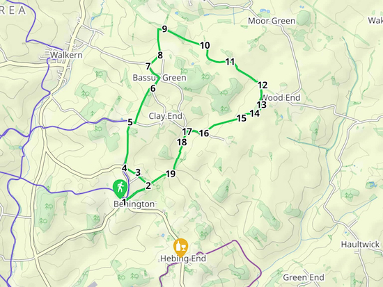 Map for Walk 102: Benington NE Loop Created on Map Hub by Hertfordshire Walker Elements © Thunderforest © OpenStreetMap contributors There is an interactive map below the directions