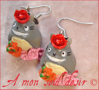 bijou mon voisin totoro hayao miyazaki boucles d'oreilles studio ghibli manga japanimation japon