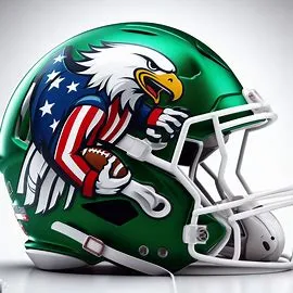 North Texas Mean Green Patriotic Concept Helmet