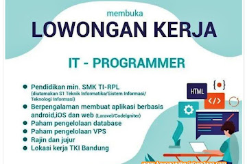 Loker Bandung IT Programmer Koren Avionic Group