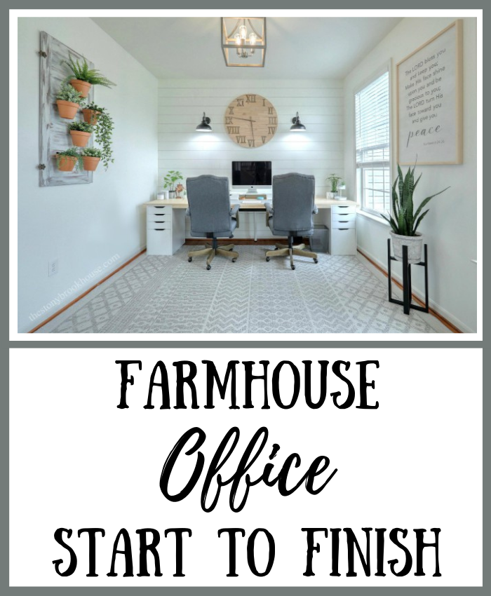 Farmhouse Office Start To Finish