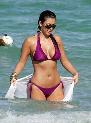 Kim Kardashian on The Beach