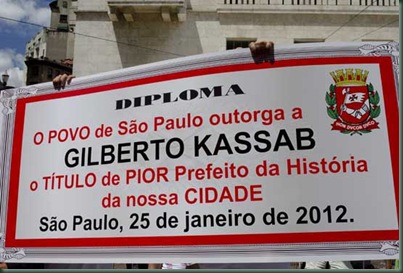 Manifestação - São Paulo 2012