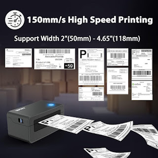 Best Shipping Label Printer iDPRT SP410 with Free Label Printing Software POS Barcode Label Guru