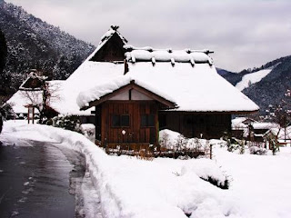 christmas snow house