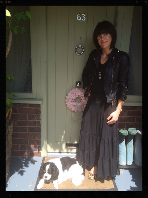 My Midlife Fashion, Biker Jacket, Maxi Skirt,  Ballet Pumps, Leopard Print, Animal Print, Mint Velvet, Zara