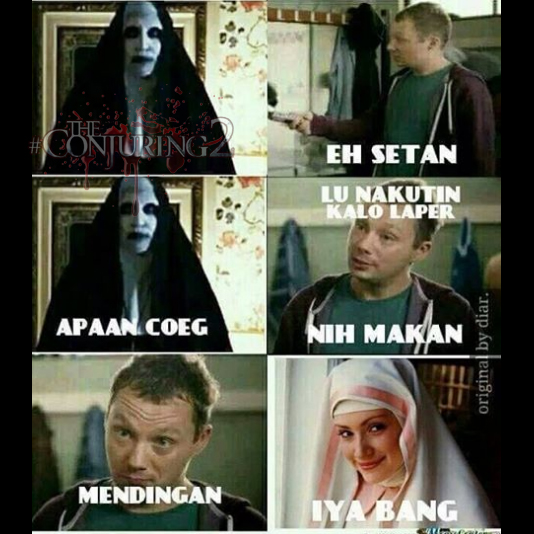 DP BBM Meme Valak The Conjuring 2 Gokil Lucu Seram