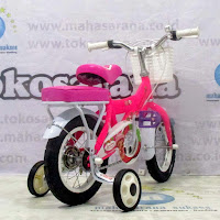 12 wimcycle strawberry shortcake lisensi ctb sepeda anak