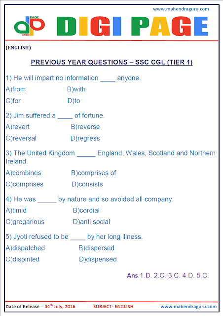 Digi Page - Previous Year Questions