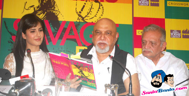 Katrina Kaif In Cute White Dress At Pritish Nandy's Book Launch