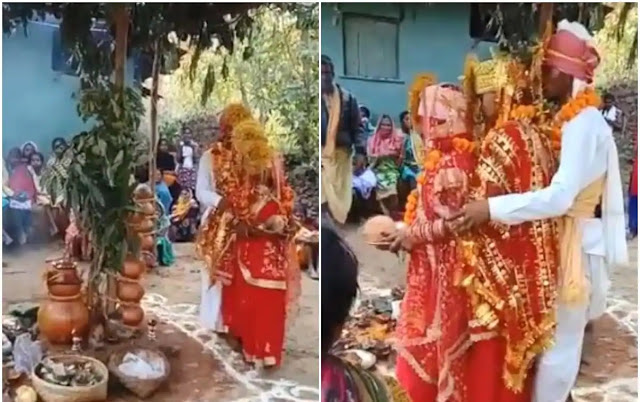 man weds with two woman