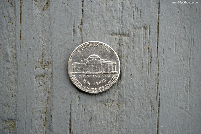 Monticello en el Reverso del Nickel de Thomas Jefferson