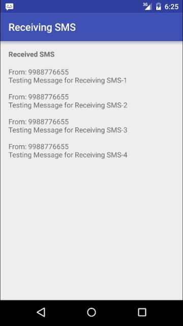 Receiving SMS in Android