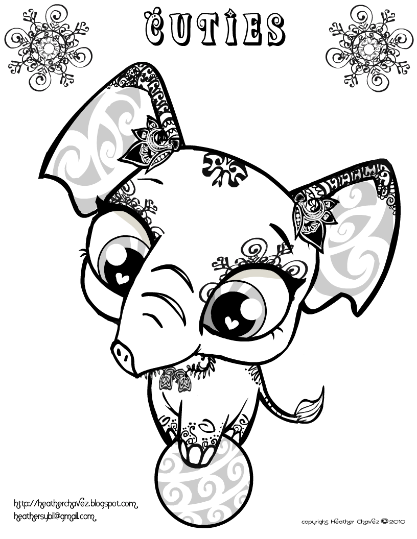 Cuties Free Animal Coloring Pages