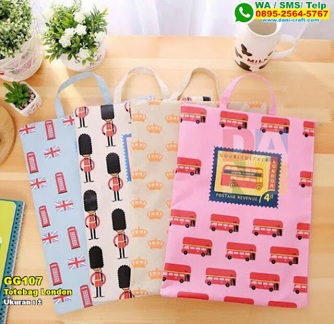 Totebag London Souvenir Pernikahan 