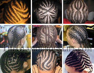 African American Braids Hairstyles - Micro Braids - Cornrows Hairstyle