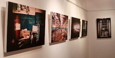 Photos at David Cleland's Through the Mill exhibition